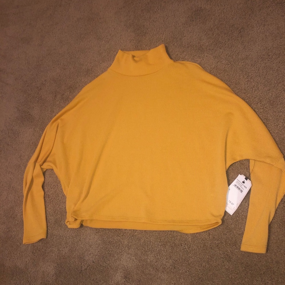 Nordstrom rack yellow turtle neck